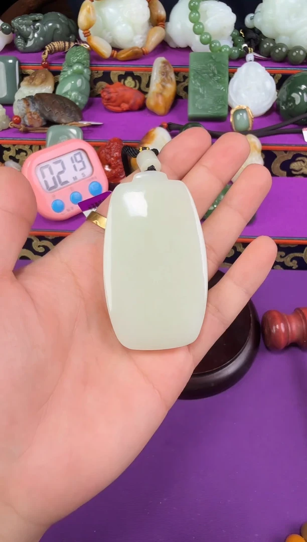 吊坠(不含链)未镶嵌和田玉壶*爷1