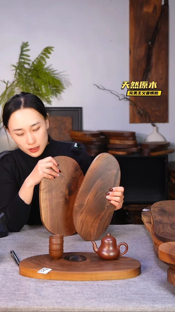 木北美黑胡桃原木.干裂疤结不属于商品质量问题完美主义者慎拍