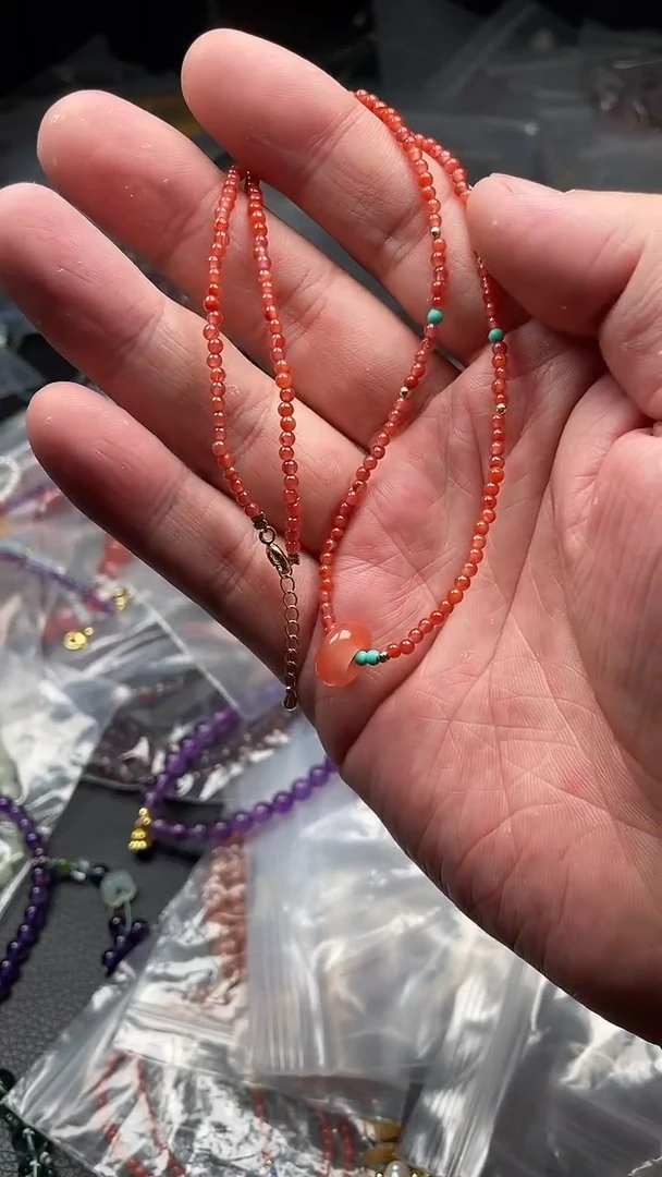 南红玛瑙未镶嵌颈饰多样性发货拍一发一