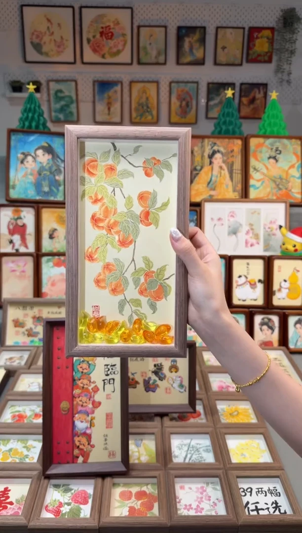 国画满满好柿 手绘国画27