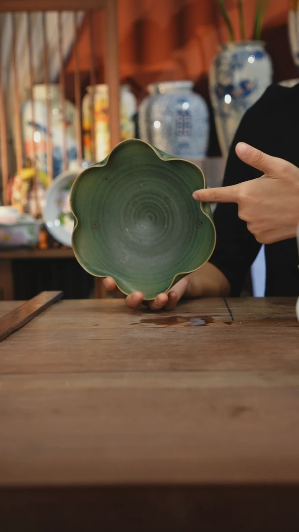 瓷片【简家甄选】景德镇设计师釉下手绘陶瓷餐具