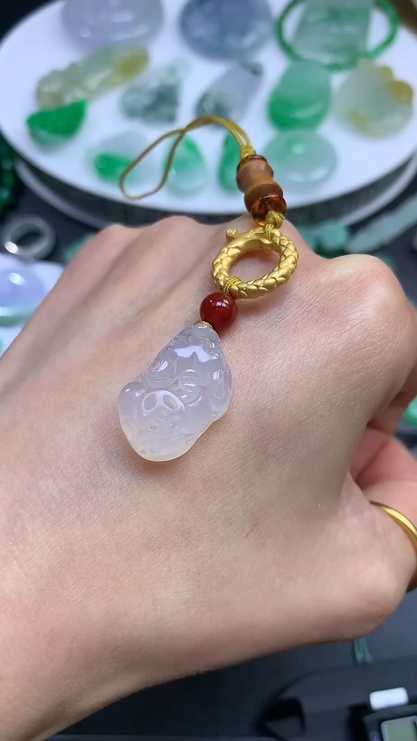 【闪购商品】玛瑙/玉髓手机挂未镶嵌玉髓多样性发