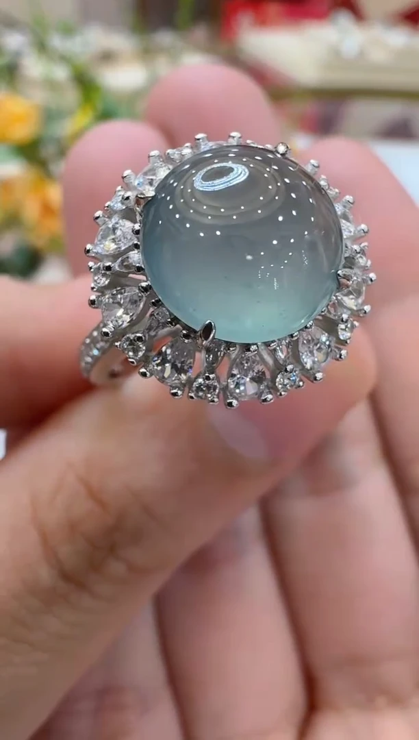 【闪购商品】翡翠戒指银S925镶嵌多样性团购发一件