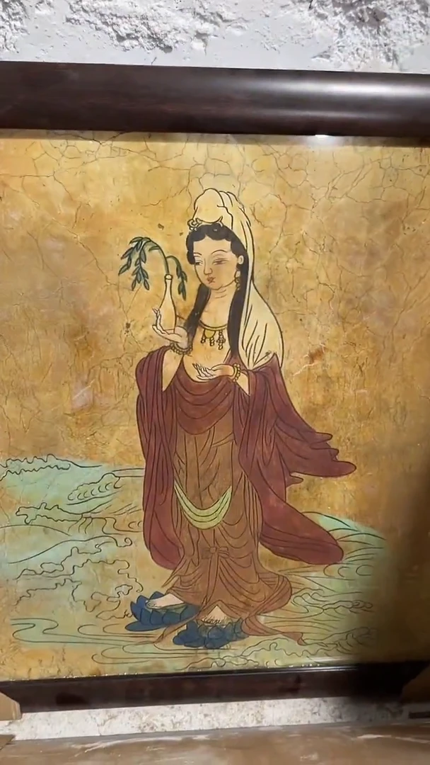 瓷片手工，手绘，陶瓷