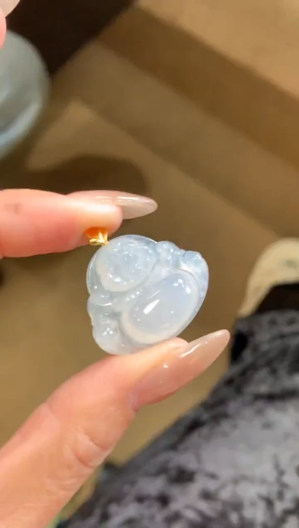 吊坠(不含链)18K金镶嵌翡翠翡翠·