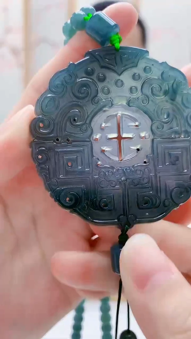 未镶嵌定制翡翠5161lr-毛货挂件赠珠链19