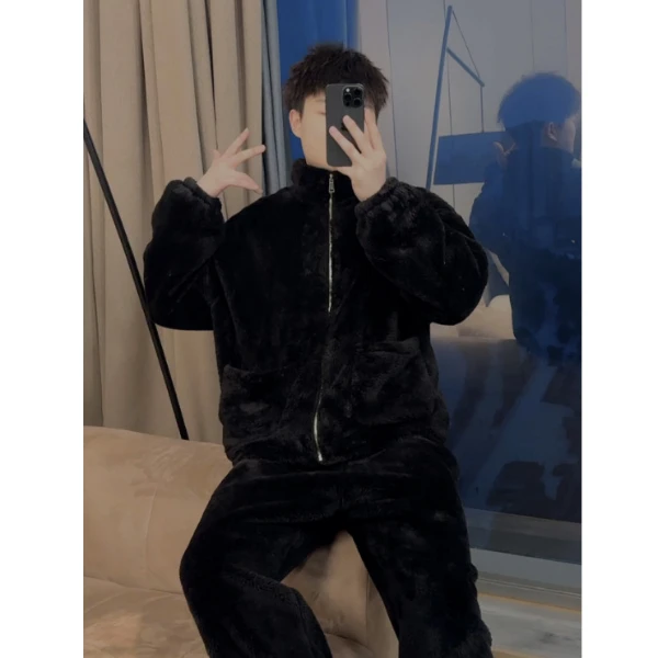 【晓溪服饰】冬装上新家居服套装休闲韩版净版时尚百搭睡衣男25763