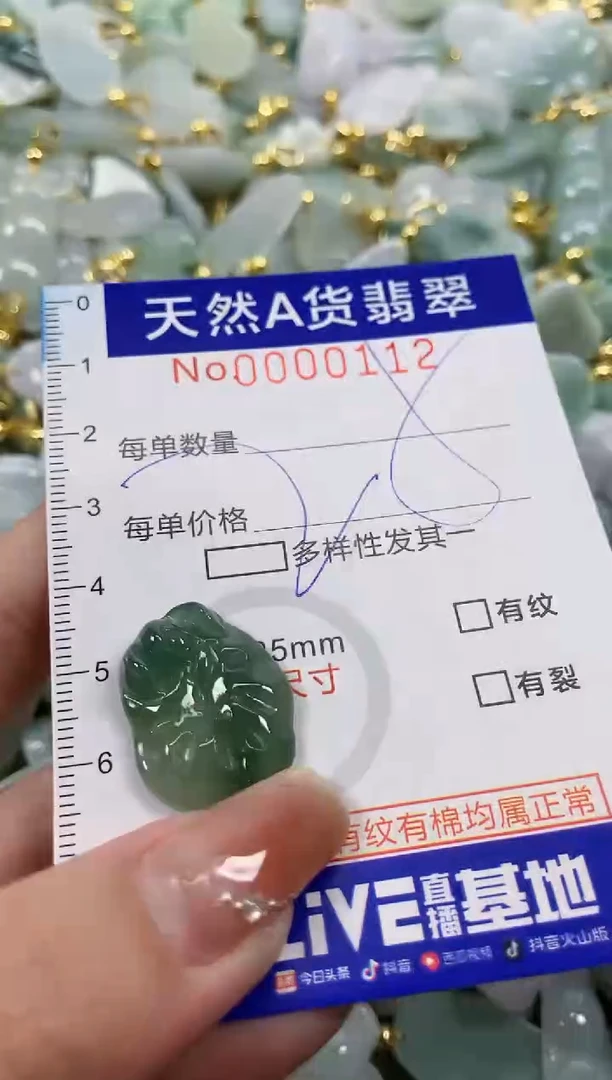 颈饰未镶嵌翡翠天然A货翡翠