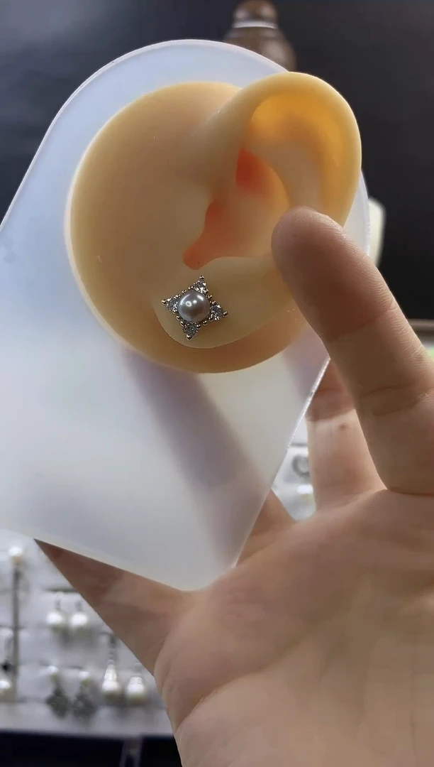 合金耳饰淡水珍珠101