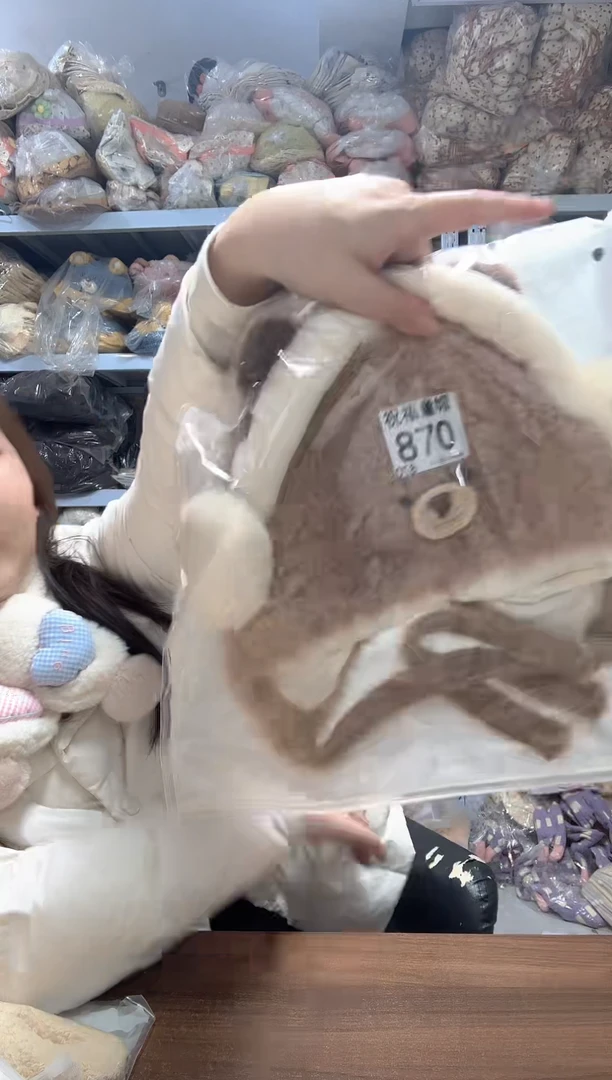 棉小*桃冬季儿童大童帽子870