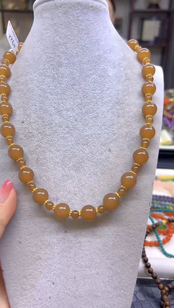 项链未镶嵌和田玉（糖玉）DIY款X760