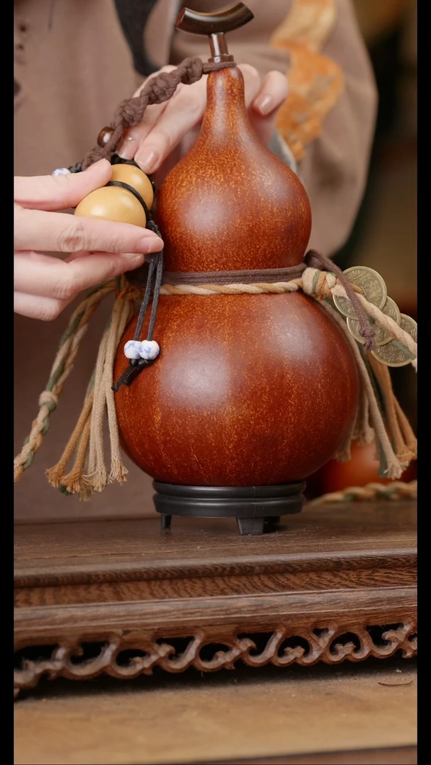 303号精品天然大漆酒葫芦一物一拍~