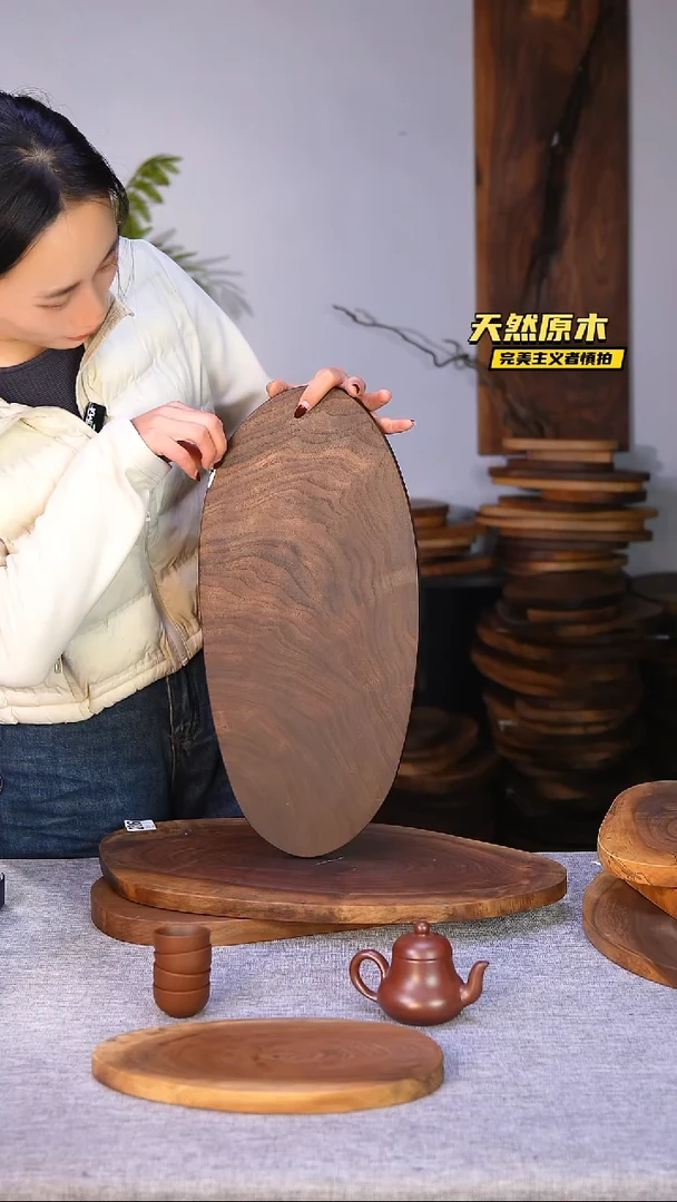 木北美黑胡桃原木.干裂疤结不属于商品质量问题完美主义者慎拍