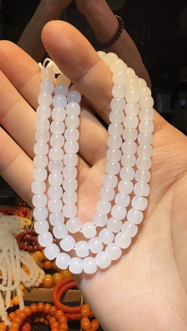 手链未镶嵌和田玉108多圈7+
