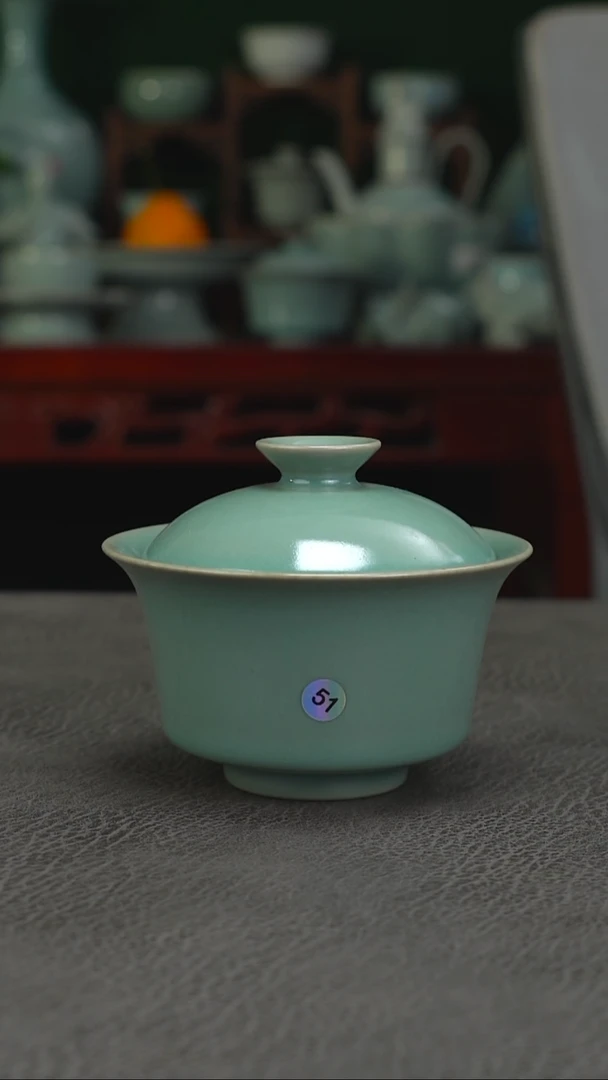 扫地僧 51号马蹄盖碗  150cc微瑕-二