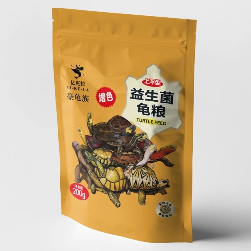亿克拉·豪龟族·增色益生菌·龟粮 周氏金头百色闭壳沼泽箱龟等200g