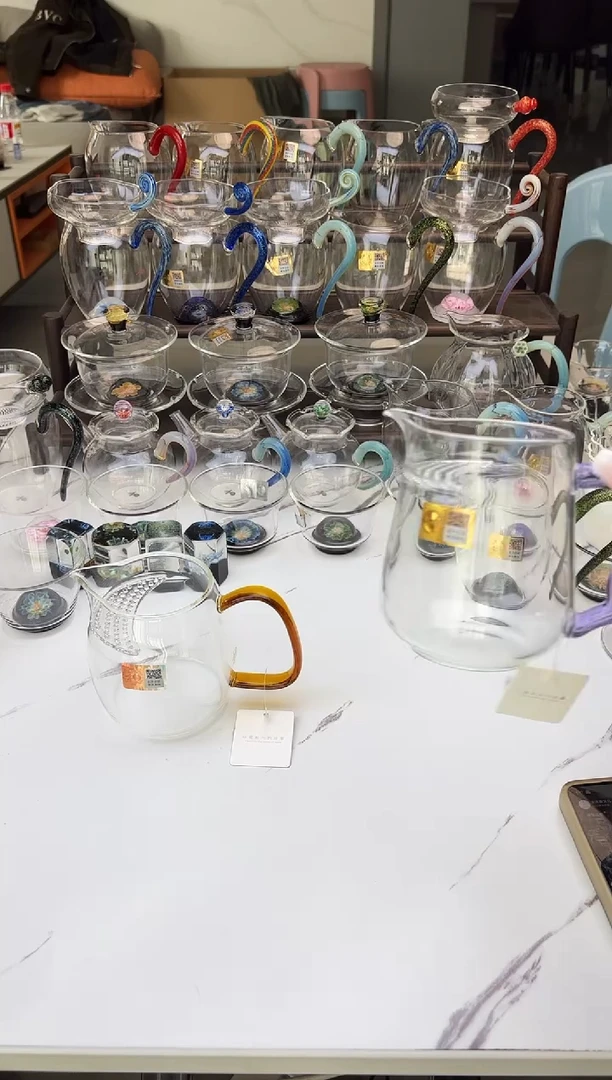 手工艺品玻璃禾器泰然月牙琥珀色