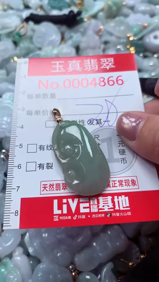 吊坠(不含链)未镶嵌翡翠4866