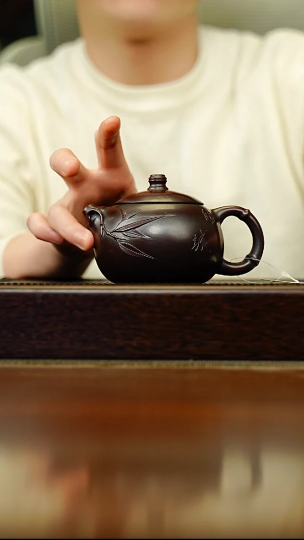 茶壶紫砂宜兴原矿 手工 紫砂壶容量260CC