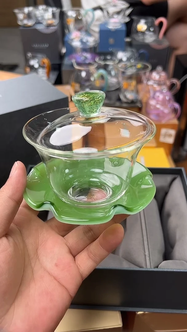 @@禾器炫彩禾玉盖碗翠玉