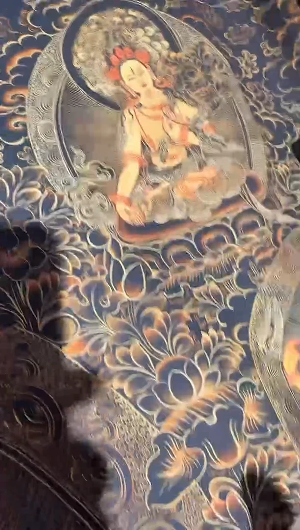 装裱画16117 黑金黄C神