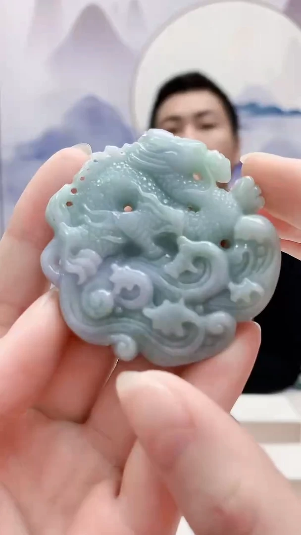 未镶嵌定制翡翠4831ry-毛货挂件23