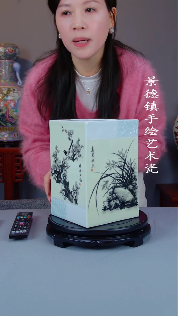 摆件陶瓷景德镇手工手绘陶瓷摆件42