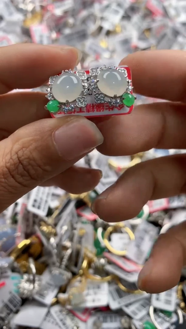 银S925镶嵌戒指翡翠555    6