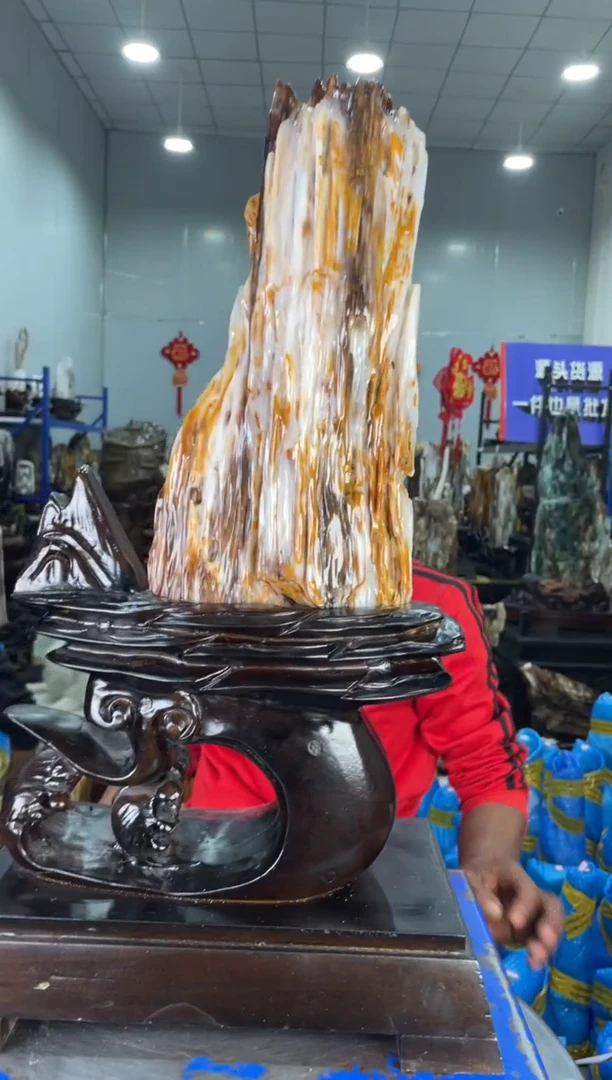 【闪购商品】硅化玉摆件未镶嵌41