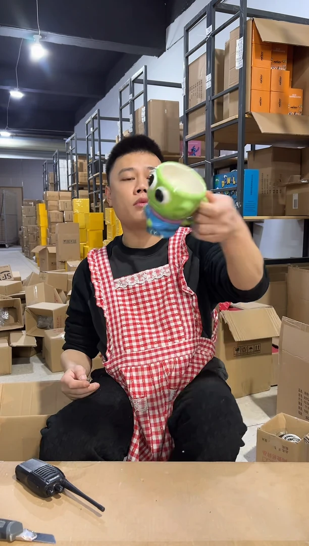 【闪购商品】杯陶瓷Ｑ版三眼仔水杯