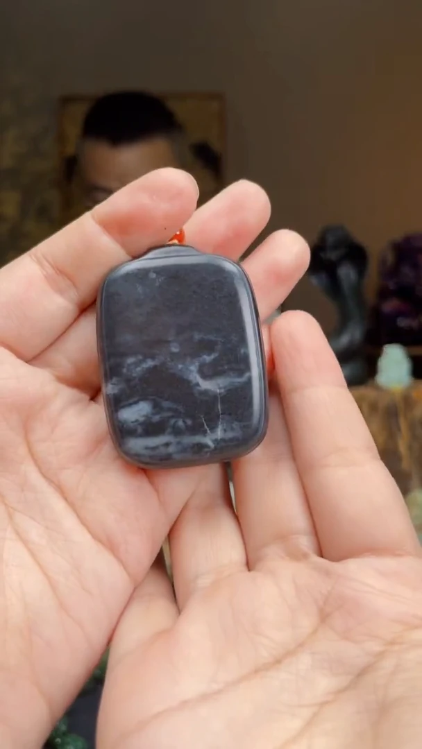 和田玉未镶嵌挂件青花平安牌