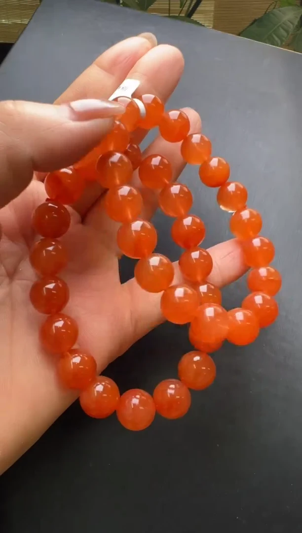 手串未镶嵌水晶红兔毛手串11m+多样性发一M38222