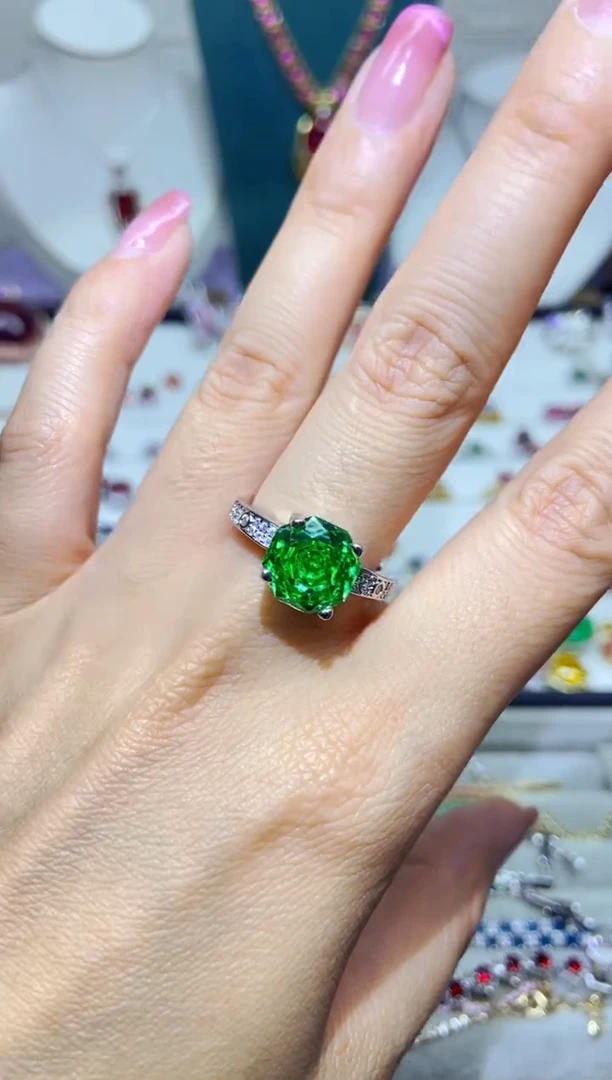 银S925镶嵌耳饰紫晶1