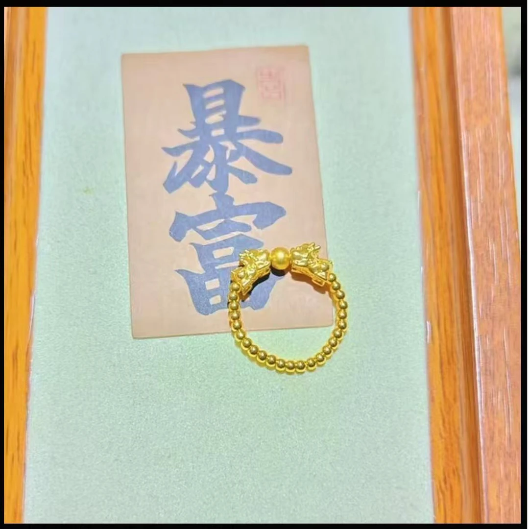 【权心权意】貔貅金珠饰品经典百搭款式