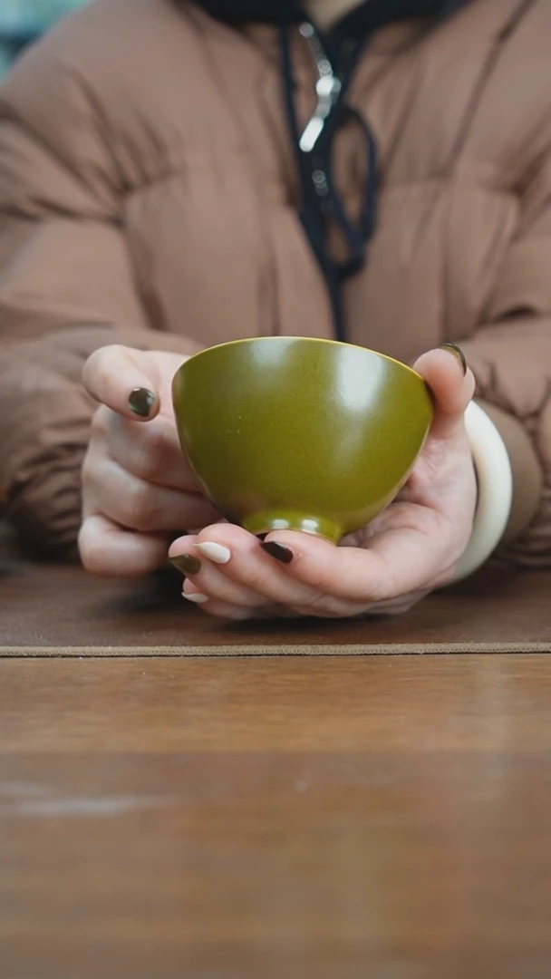 【闪购商品】杯景德镇茶叶末鸡心杯