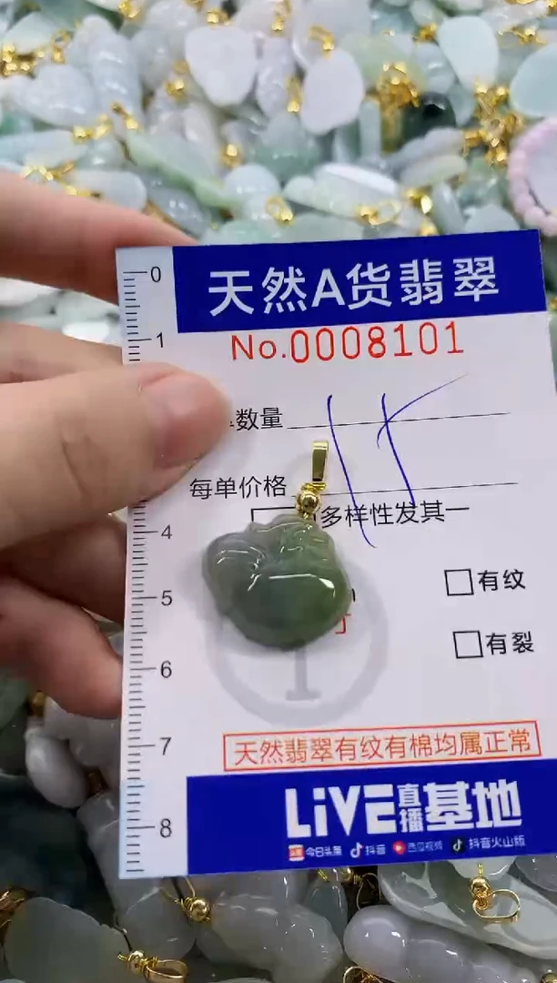 颈饰未镶嵌翡翠天然A货翡翠