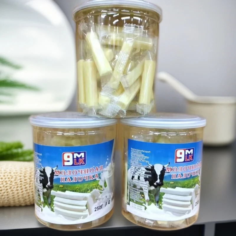 9MLK原味蓝莓桃子味奶酪条250克/罐