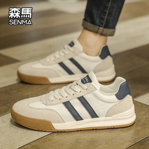 森马官方正版德训鞋男款2025冬季新款爆款百搭高档时尚休闲男鞋