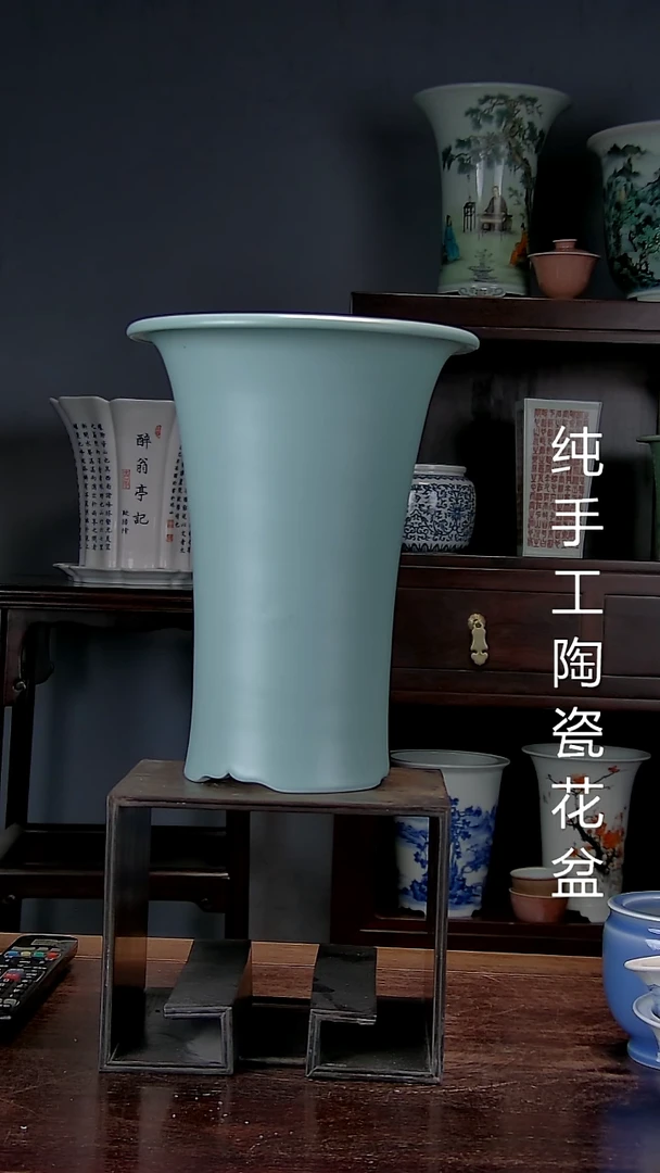斯**哥景德镇陶瓷 手工花盆