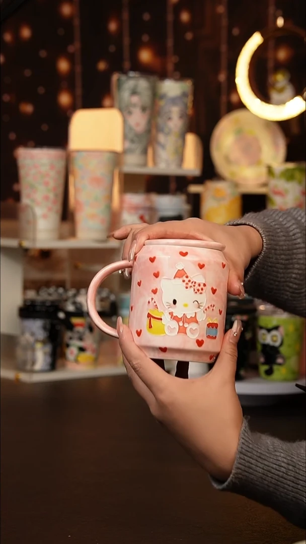 (玉泥）景德镇手工手绘文创陶瓷杯