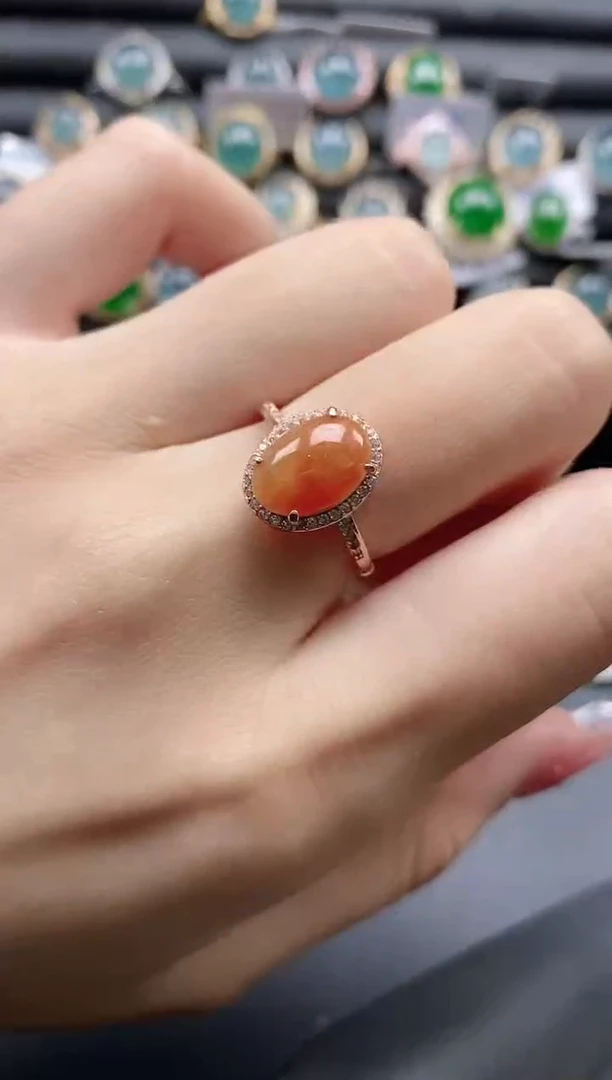 【闪购商品】翡翠戒指银S925镶嵌11111