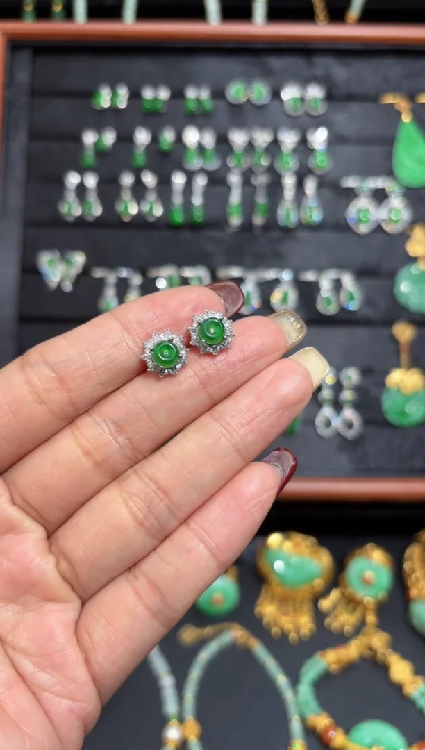 【闪购商品】翡翠颈饰银S925镶嵌蛋面/支持复检/一件