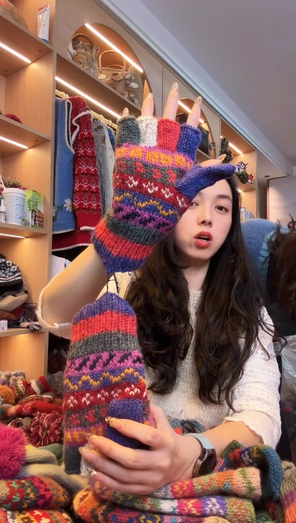 纯棉富****゛五指手套A711