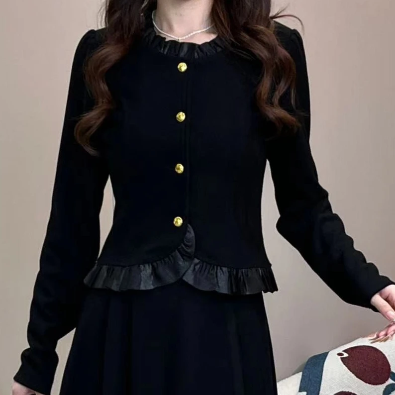 【上衣】2025春新款盐系雅丹风高级感小香风上衣女长袖百搭时尚