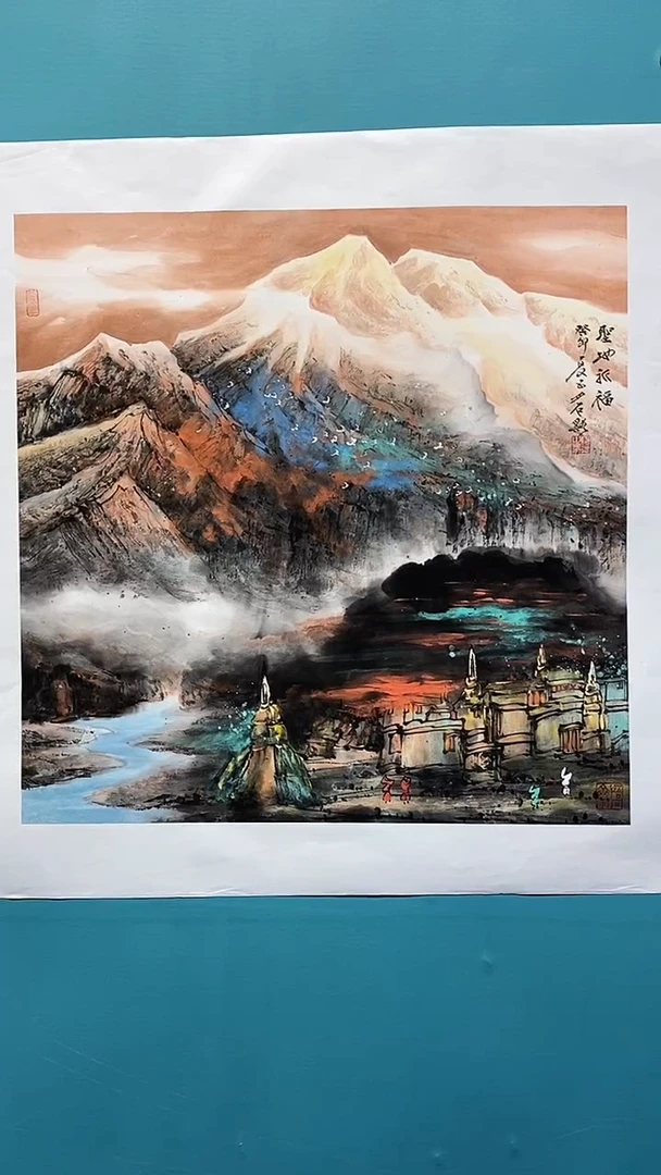 国画国画画都展厅国画作品B6