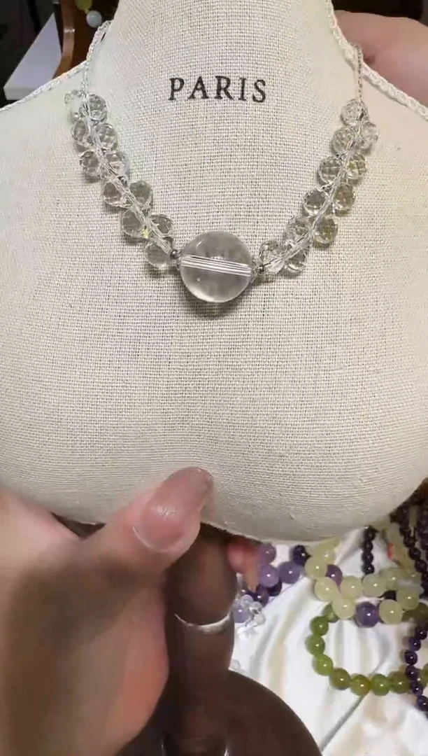 未镶嵌手链水晶芒**忙白水锁骨链