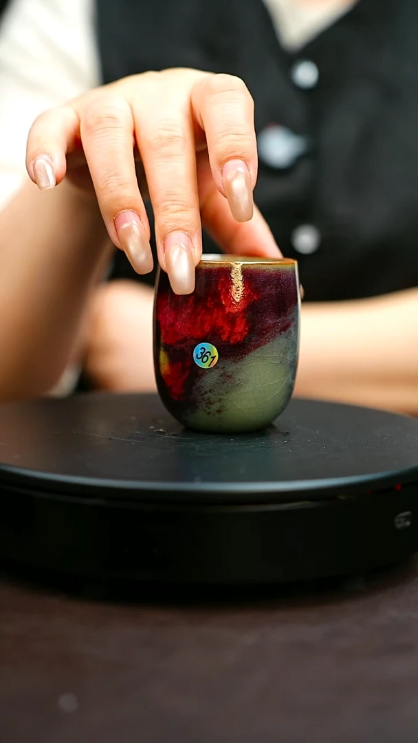 361#原矿钧瓷炉钧釉闻香杯