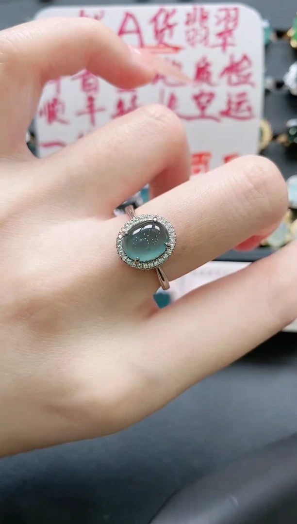 【闪购商品】翡翠戒指银S925镶嵌11111111