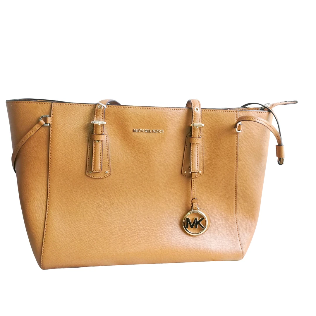 95新 MICHAEL KORS/迈克高仕 MK 棕色托特包 122705