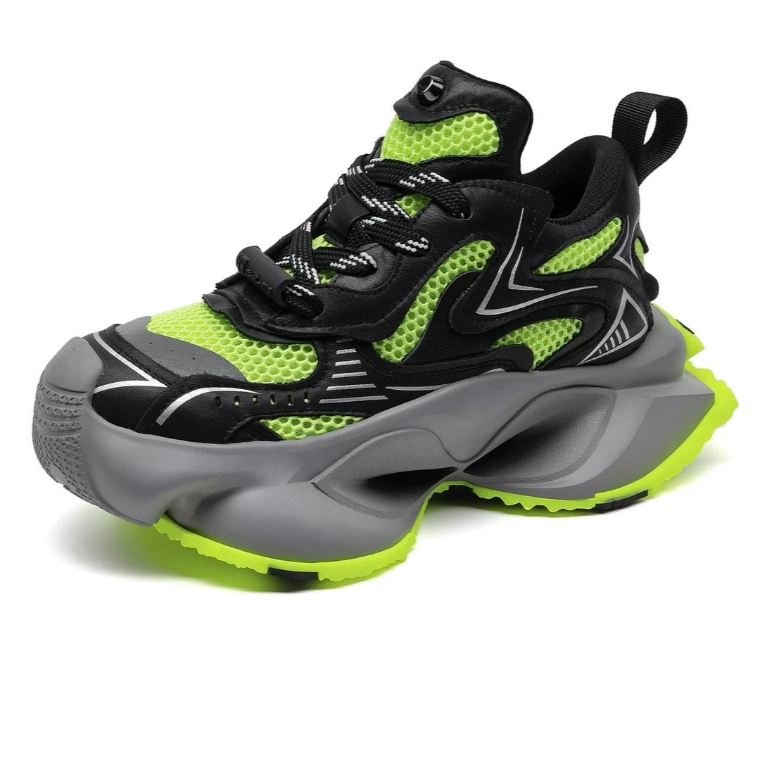 爆款厚底老爹鞋女春秋小个子增高百搭2025欧货松糕运动休闲鞋